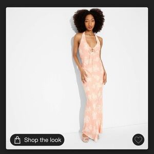 Floral Halter Maxi Dress